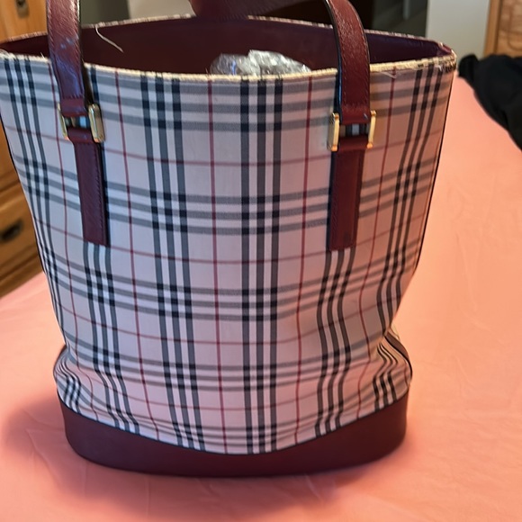 BURBERRY Logo Nova Check Tote Shoulder Bag - Picture 2 of 16